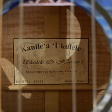 画像をギャラリービューアに読み込む, Kanile'a 'Ilikai Tenor Ukulele #28453