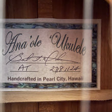 画像をギャラリービューアに読み込む, Ana'ole AT テナー ウクレレ #27181124