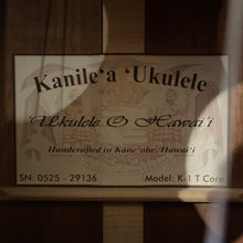 画像をギャラリービューアに読み込む, カニレア K-1 Tコア テナーウクレレ #0525-29133