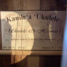 画像をギャラリービューアに読み込む, Kanile'a K-1 T PRO テナー ウクレレ #0625-29167