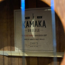画像をギャラリービューアに読み込む, カマカ HB-2 コンサートウクレレ ベルシェイプ #230573