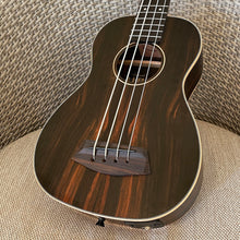 画像をギャラリービューアに読み込む, カラ UBASS-EBY-FSRW ストライプドエボニーアコースティックエレクトリックUベース