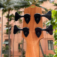 画像をギャラリービューアに読み込む, カラ UBASS-EBY-FSRW ストライプドエボニーアコースティックエレクトリックUベース