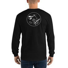 画像をギャラリービューアに読み込む, ウクレレ レインボー長袖Tシャツ(ブラック、ネイビー、マルーン、ロイヤル、ミリタリーグリーン)