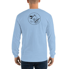 画像をギャラリービューアに読み込む, ウクレレ レインボー長袖Tシャツ(白、インディゴブルー、スポーツグレー、ライトブルー、サンド、ライトピンク)